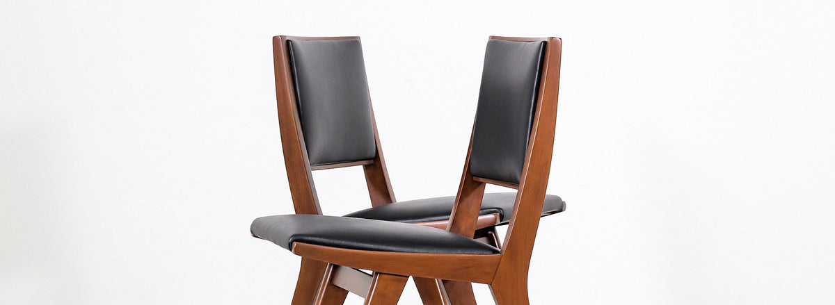 Set of 4 Rare Dan Johnson Dining Chairs for Hayden Hall Furniture