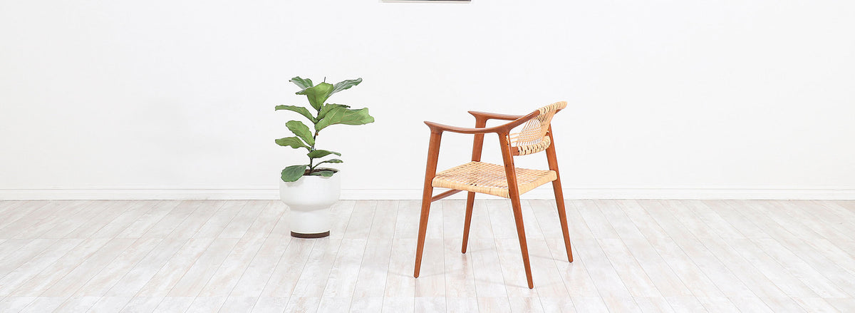 Rolf Rastad & Adolf Relling “Bambi” Cane Armchair for Gustav Bahus