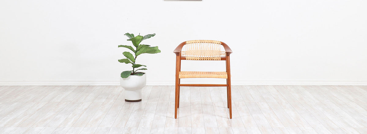 Rolf Rastad & Adolf Relling “Bambi” Cane Armchair for Gustav Bahus