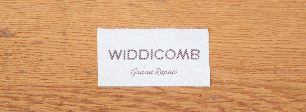 T.H. Robsjohn-Gibbings Brass & Wicker Dresser for Widdicomb