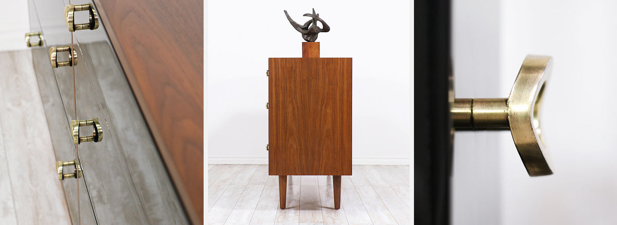 Greta M. Grossman Two-Tone Lacquered & Walnut Dresser for Glenn of California