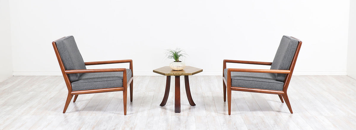 T.H. Robsjohn-Gibbings Lounge Chairs for Widdicomb
