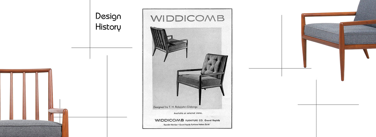 T.H. Robsjohn-Gibbings Lounge Chairs for Widdicomb