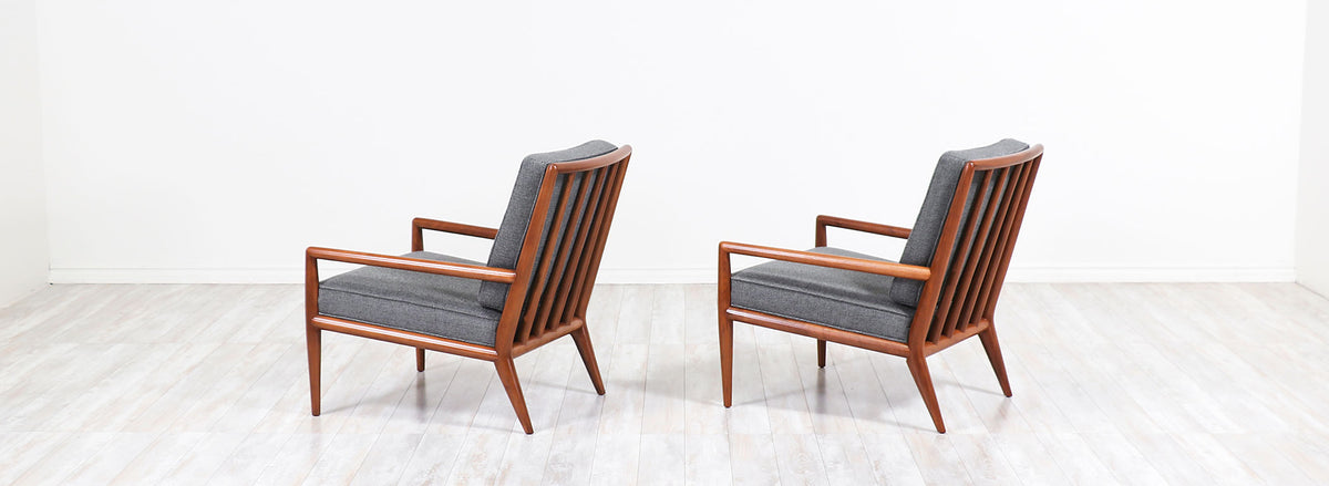 T.H. Robsjohn-Gibbings Lounge Chairs for Widdicomb
