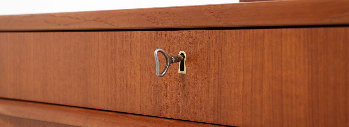 Danish Modern Teak 9-Drawer Dresser