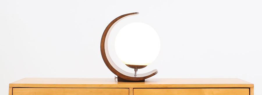 Arthur Jacobs ”Half Moon” Table Lamp for Modeline