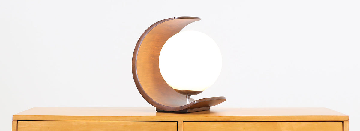 Arthur Jacobs ”Half Moon” Table Lamp for Modeline