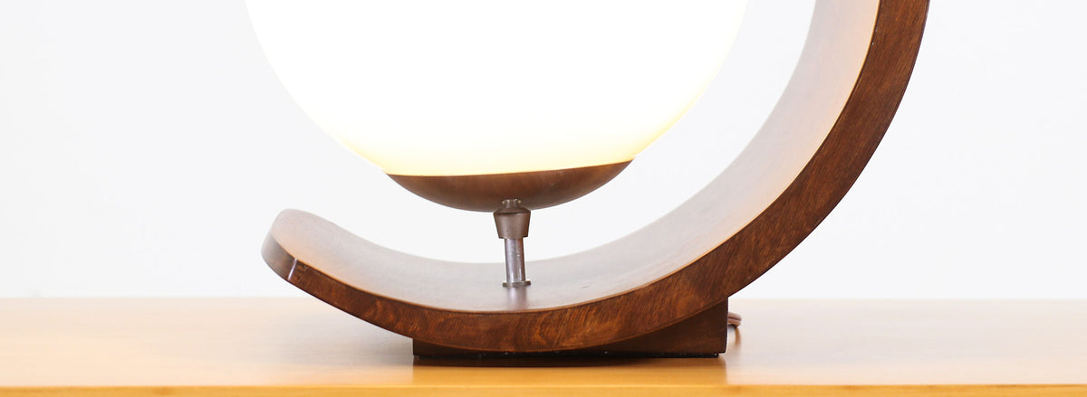 Arthur Jacobs ”Half Moon” Table Lamp for Modeline