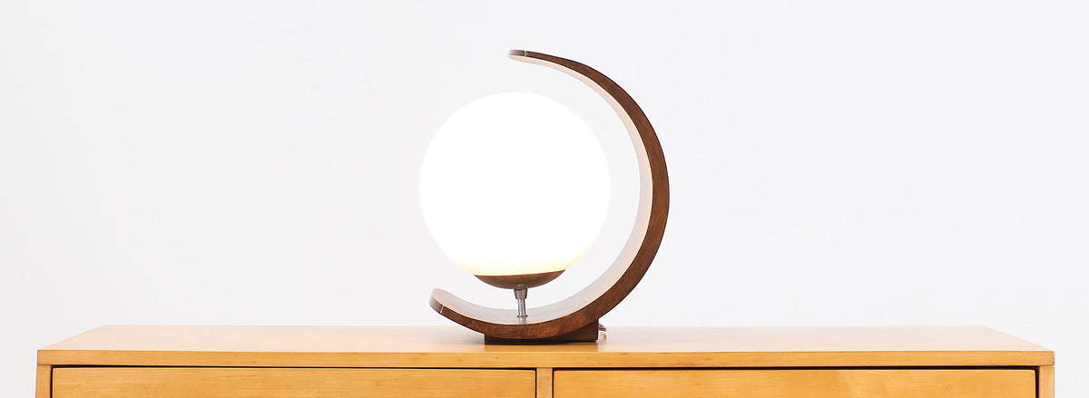Arthur Jacobs ”Half Moon” Table Lamp for Modeline