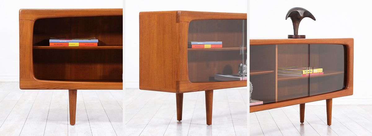 Johannes Andersen Low Profile Teak Credenza for Uldum Møbelfabrik