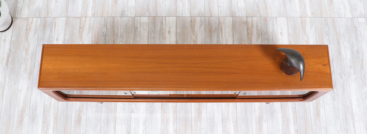 Johannes Andersen Low Profile Teak Credenza for Uldum Møbelfabrik