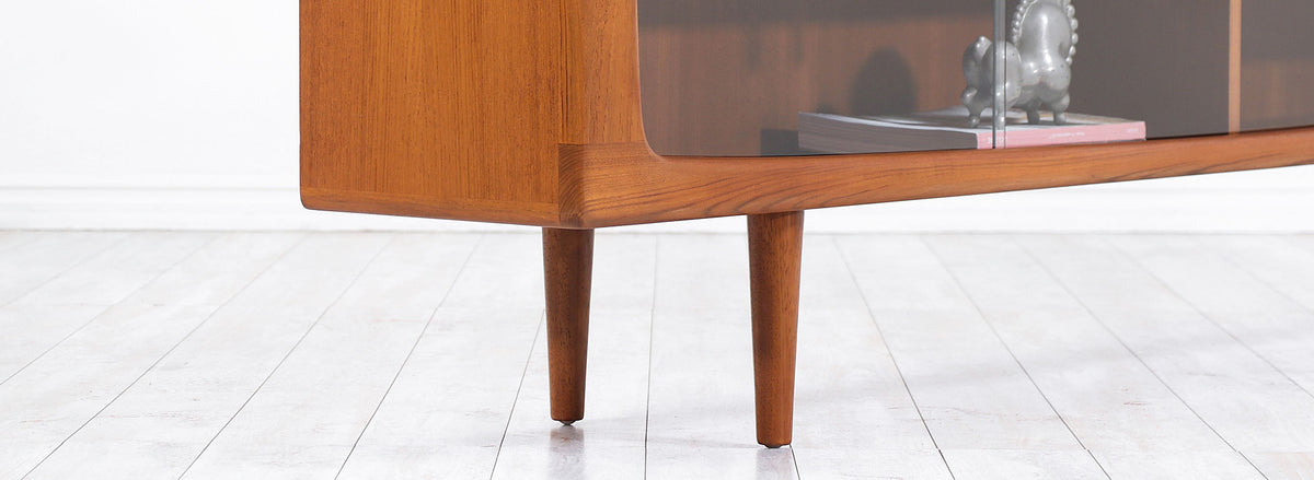 Johannes Andersen Low Profile Teak Credenza for Uldum Møbelfabrik