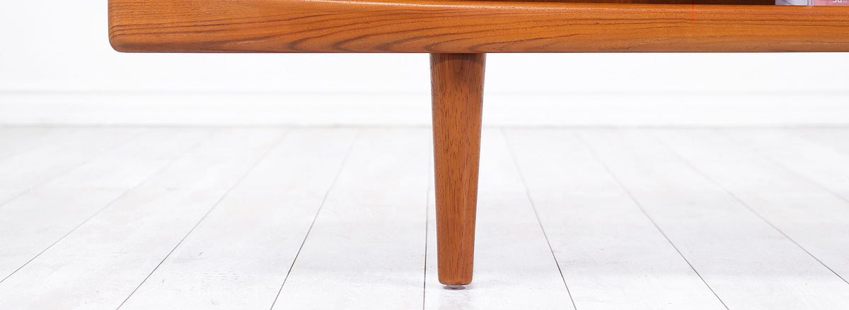 Johannes Andersen Low Profile Teak Credenza for Uldum Møbelfabrik