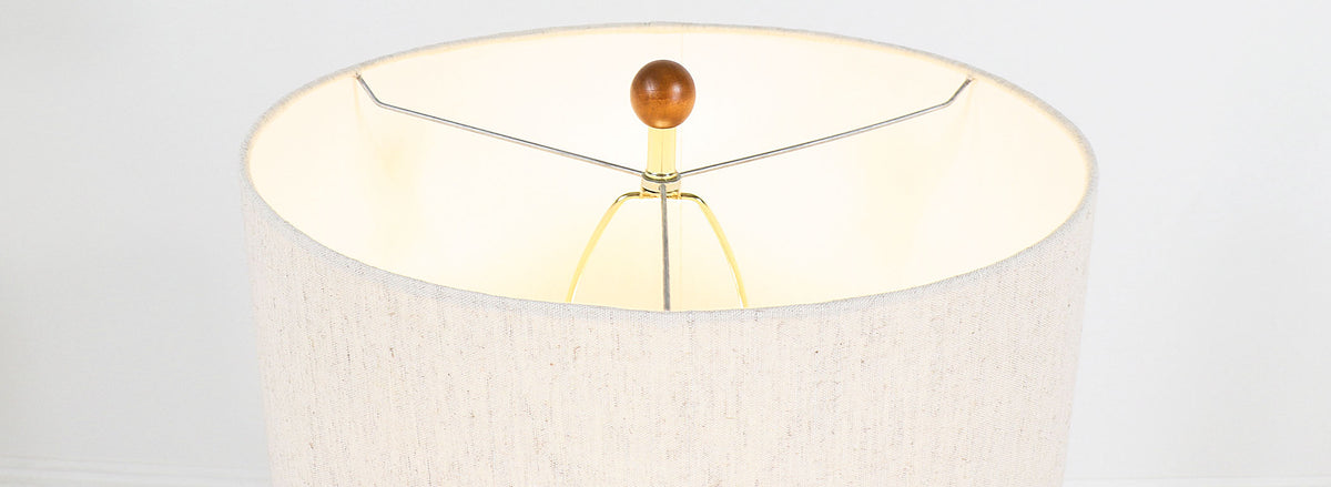 Mid-Century Walnut Floor Lamp