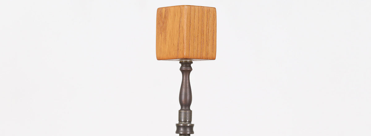 Paul Laszlo "Basket Weave" Table Lamp for Brown Saltman