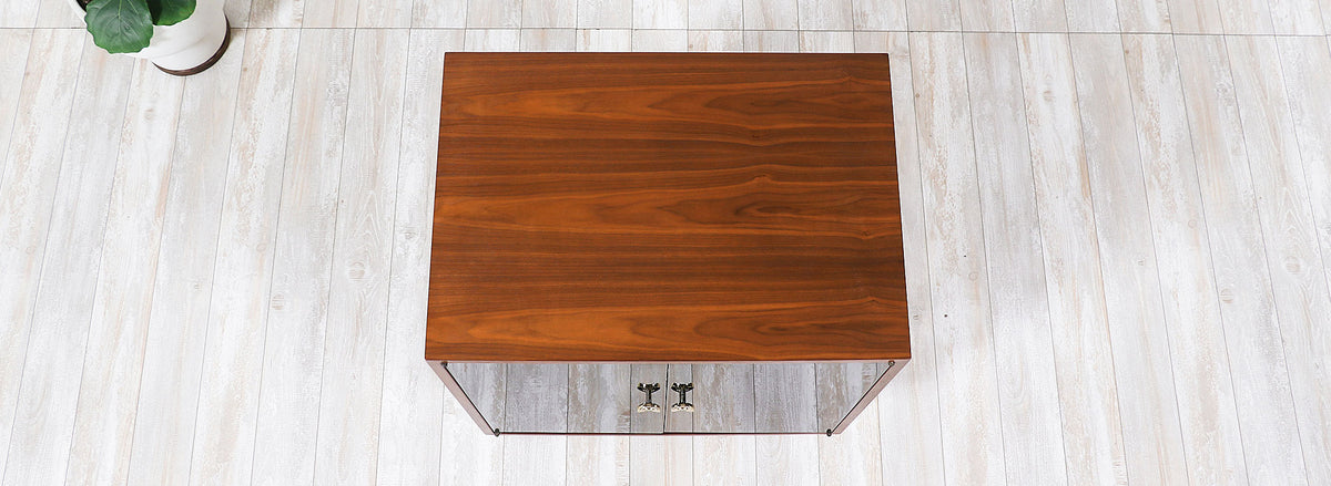 Greta M. Grossman Two-Tone Lacquered & Walnut Cabinet for Glenn of California