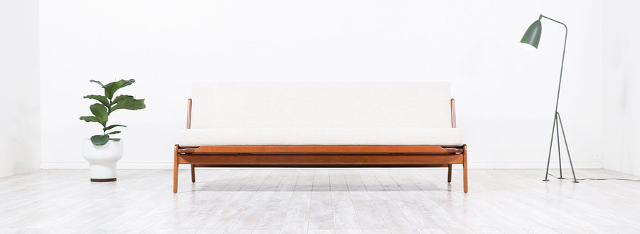 Arne Wahl Iversen Teak Daybed Sofa for Komfort