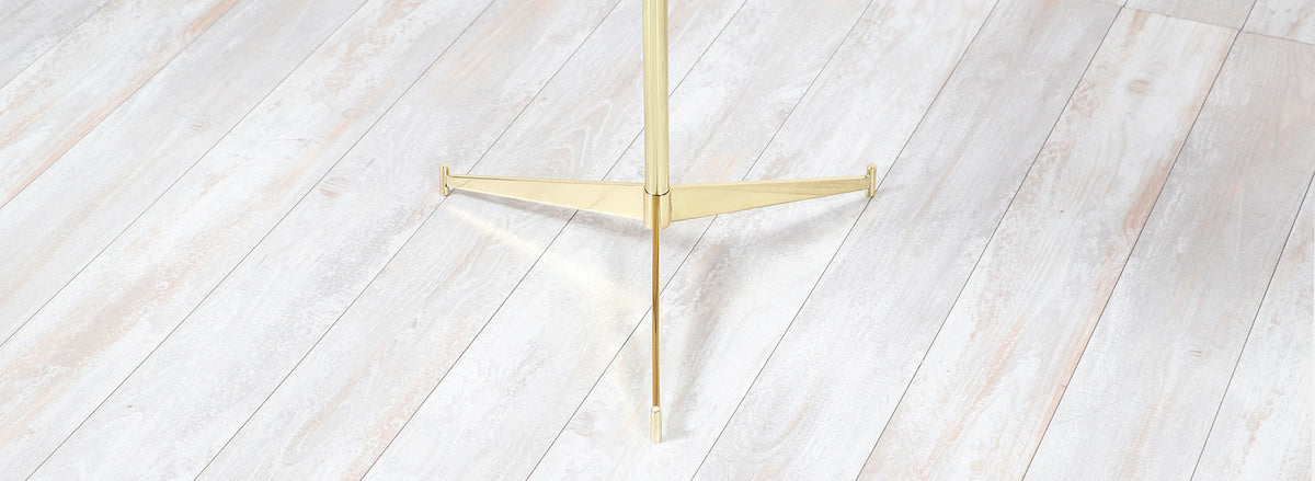 Paul McCobb ”Cigarette” Brass Tripod Side Tables for Directional