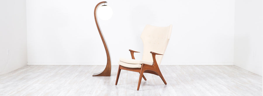 Jack Haywood "Serpentine" Floor Lamp by Modeline