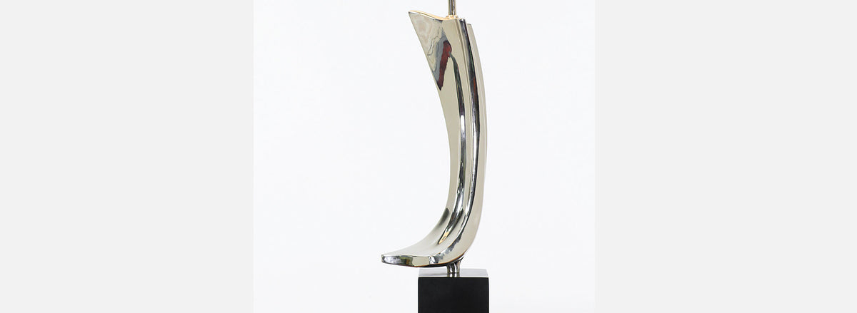 Richard Barr & Harold Weiss Chrome Table Lamp for Laurel Lamp Co.