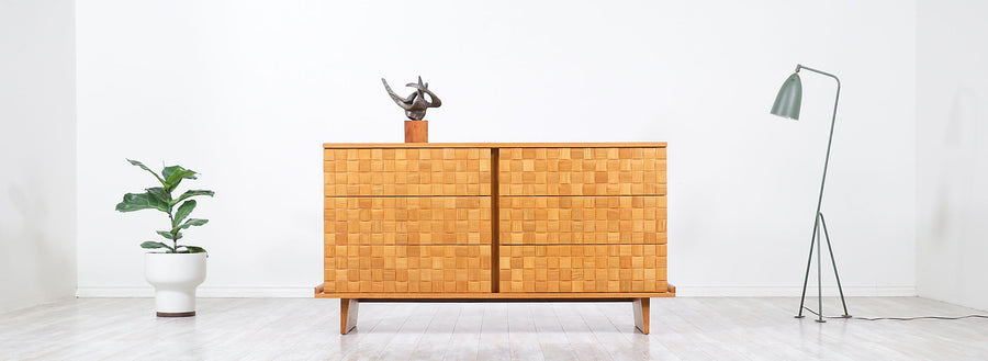 Paul Laszlo "Basket Weave" Dresser for Brown Saltman