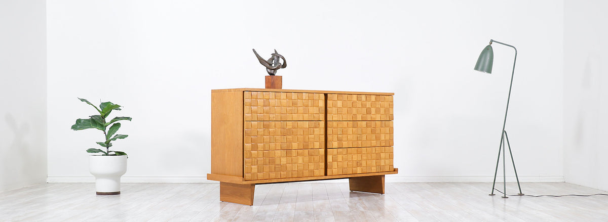 Paul Laszlo "Basket Weave" Dresser for Brown Saltman