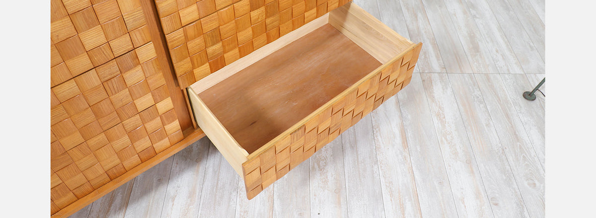 Paul Laszlo "Basket Weave" Dresser for Brown Saltman