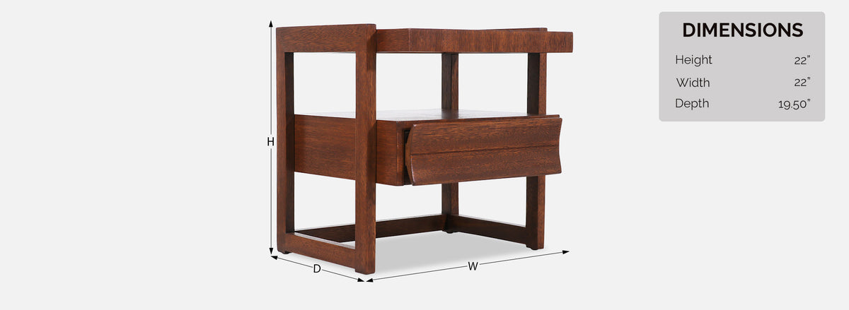 Paul Laszlo Two-Tier Night Stands for Brown Saltman