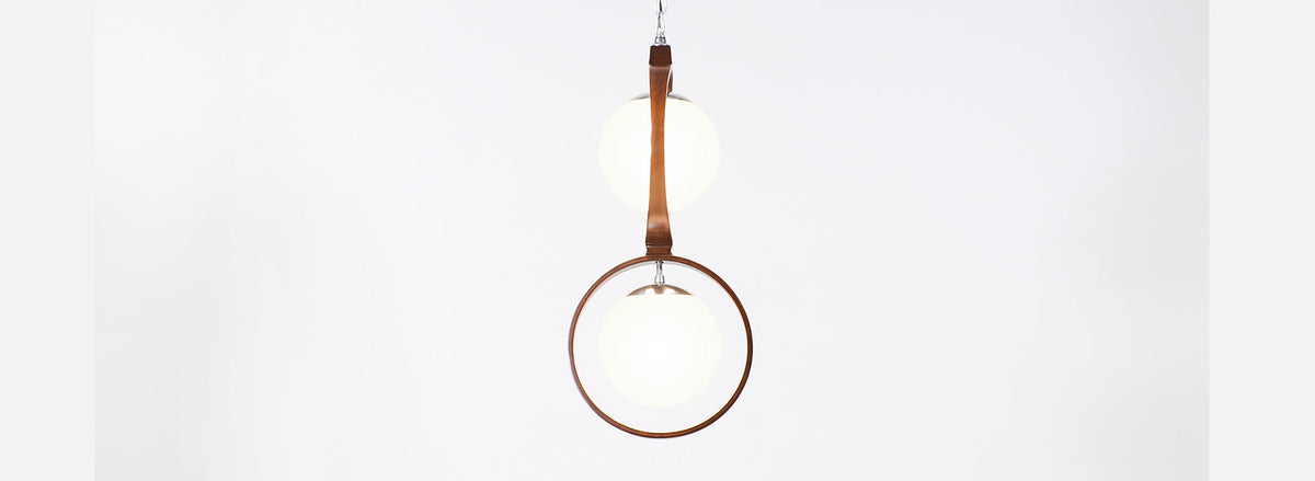 Arthur Jacobs Double Ring Pendant Chandelier for Modeline