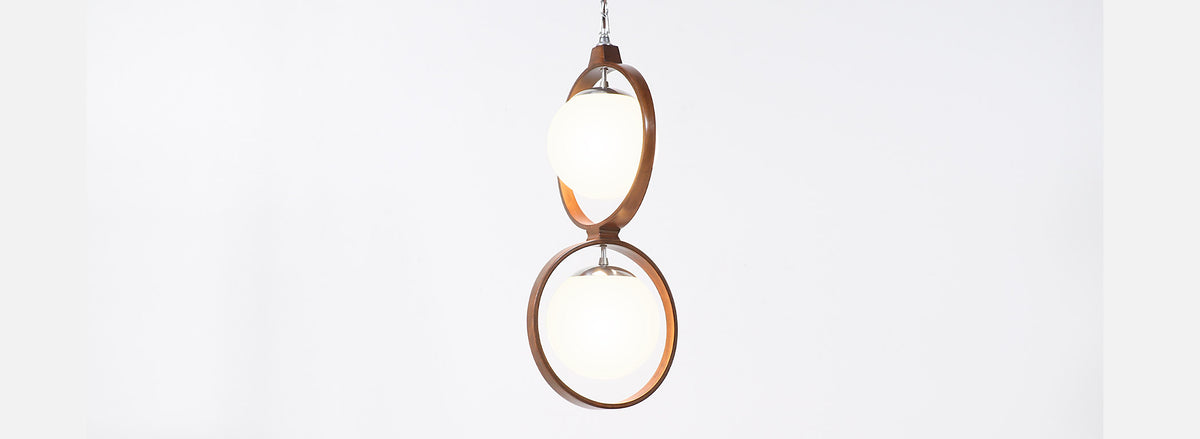 Arthur Jacobs Double Ring Pendant Chandelier for Modeline