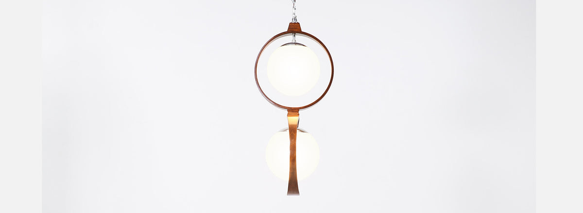 Arthur Jacobs Double Ring Pendant Chandelier for Modeline