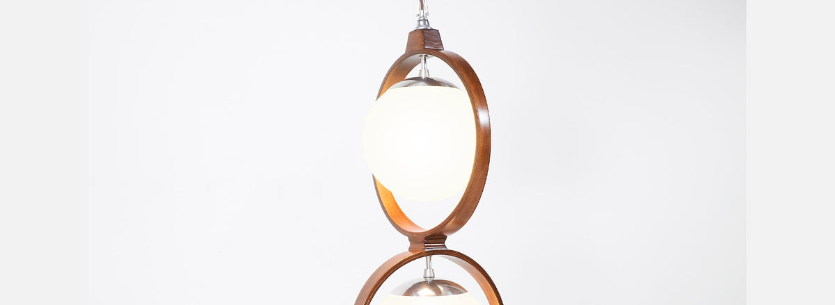 Arthur Jacobs Double Ring Pendant Chandelier for Modeline