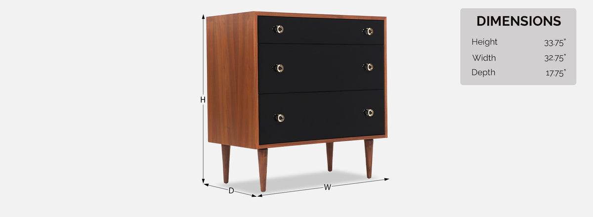 Greta M. Grossman Two-Tone Lacquered & Walnut Chests for Glenn of California