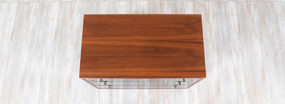 Greta M. Grossman Two-Tone Lacquered & Walnut Chests for Glenn of California