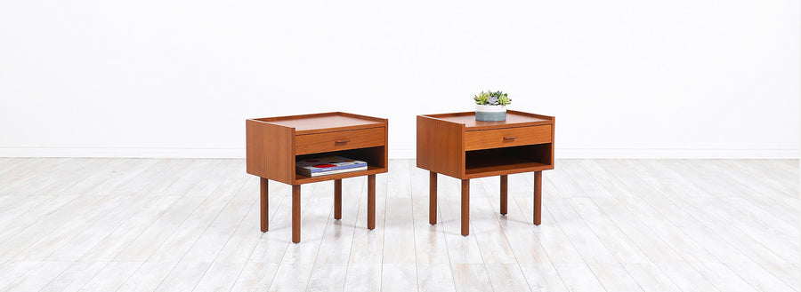Hans J. Wegner Model-430 Petite Teak Night Stands for Ry Møbler
