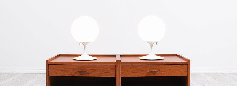 Pair of Bill Curry Stemlite Table Lamps for Design Line