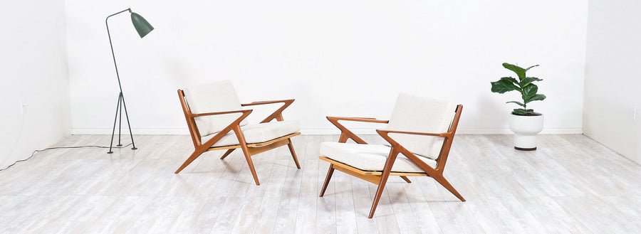 Poul Jensen Z Teak Lounge Chairs for Selig