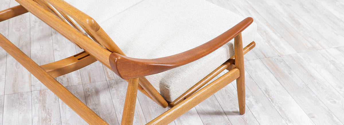 Kurt Østervig Reclining Love Seat for Jason Møbler 