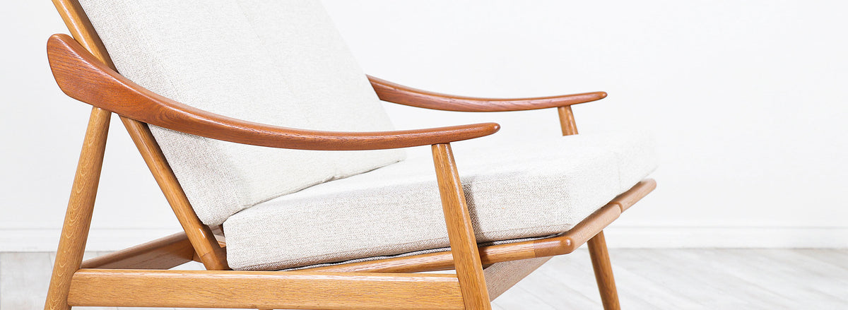 Kurt Østervig Reclining Love Seat for Jason Møbler 
