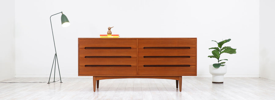Danish Modern Teak Dresser by E.W. Bach 