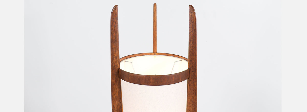 Mid-Century Modern Monumental Sculpted Floor Lamp by Modeline 