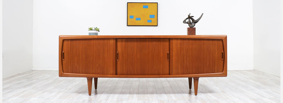 Danish Modern Teak Credenza by H.P. Hansen 