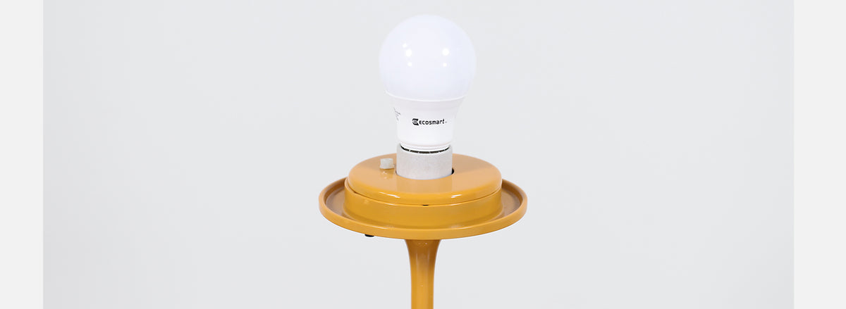 Bill Curry "Stemlite" Mustard Table Lamps for Design Line