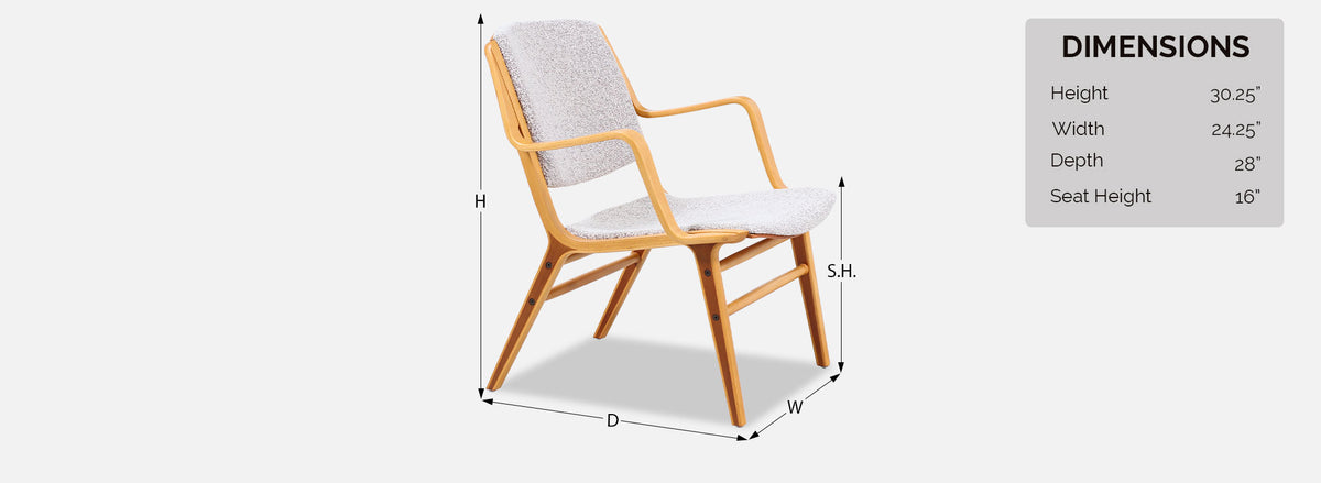 Peter Hvidt & Orla Mølgaard-Nielsen "Ax" Lounge Chair for Fritz Hansen