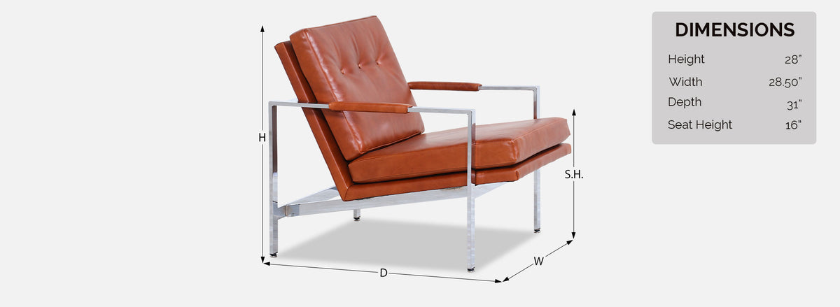 Milo Baughman Leather & Chrome Lounge Chairs for Thayer Coggin