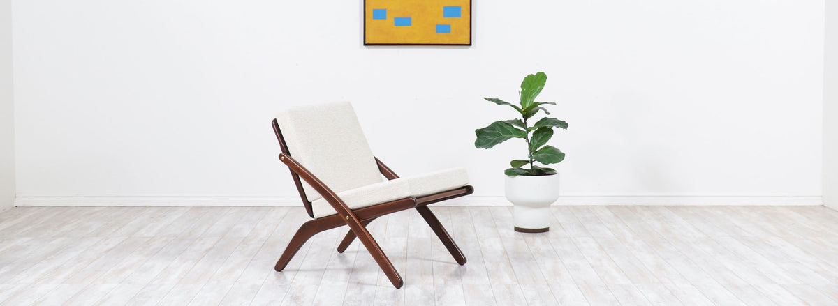 Italian Modern "Scissor" Lounge Chair
