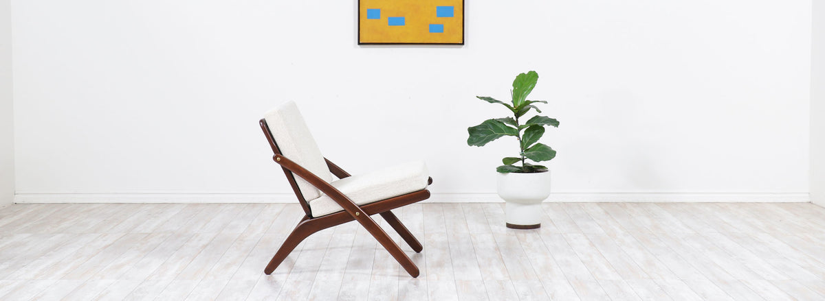 Italian Modern "Scissor" Lounge Chair