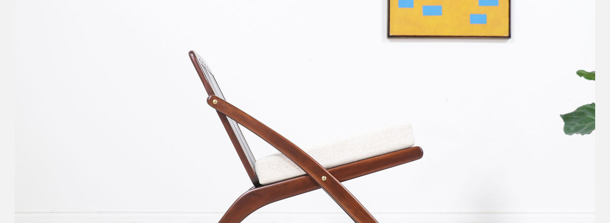 Italian Modern "Scissor" Lounge Chair