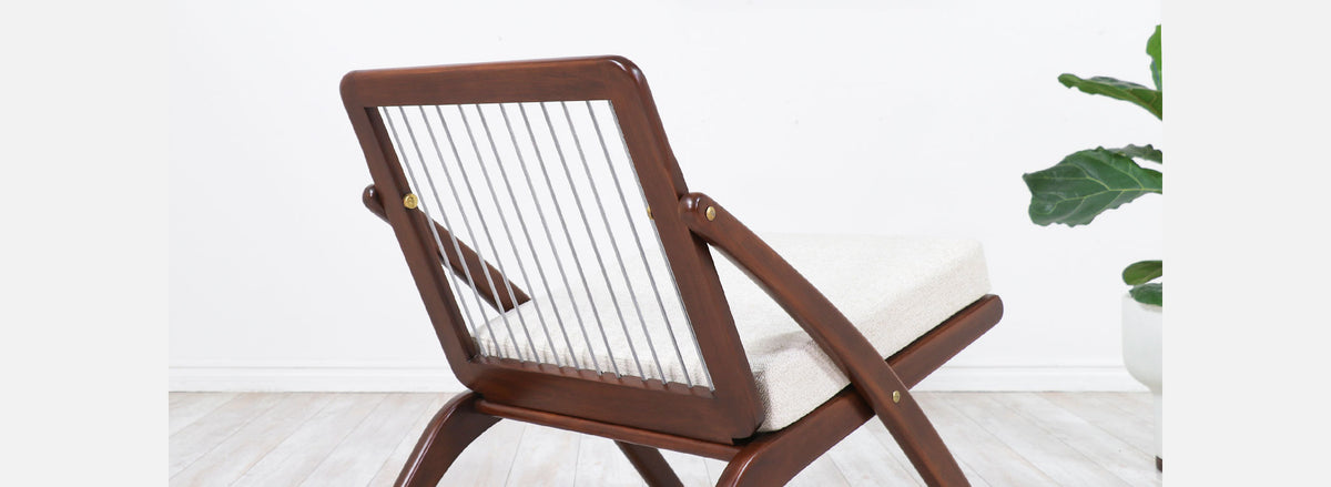 Italian Modern "Scissor" Lounge Chair