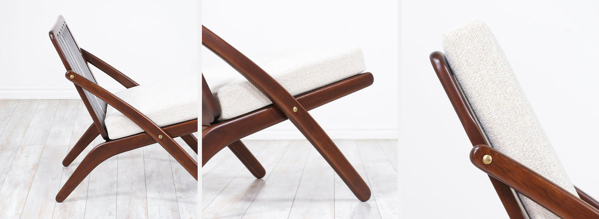Italian Modern "Scissor" Lounge Chair